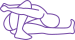 Yoga pose icon