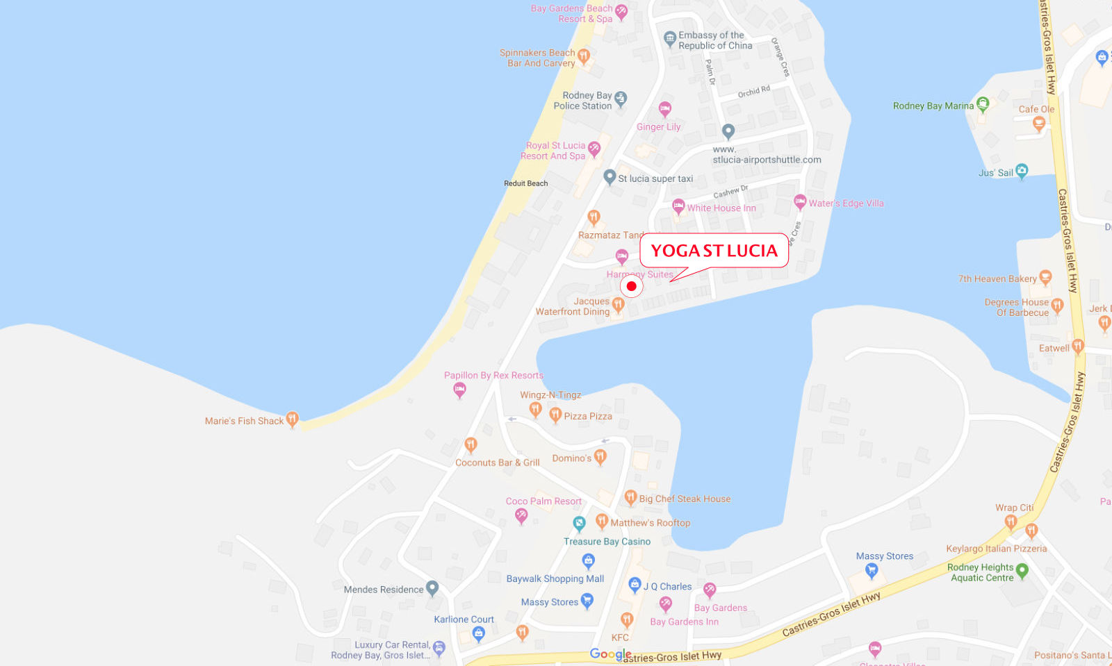 Jill's Yoga St Lucia Location